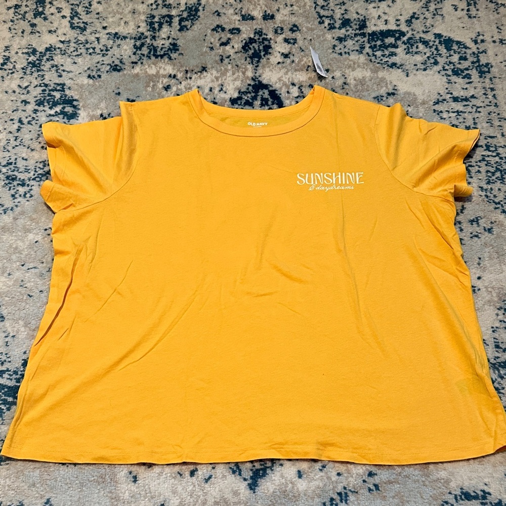 Old Navy Sunshine Yellow Short Sleeve Tee NWT